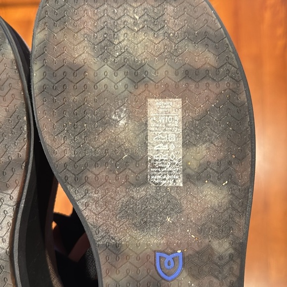 Rothy's Ankle Strap Platform Sandal Lightweight Wedge Size 10.5 Black worn once - Picture 8 of 8